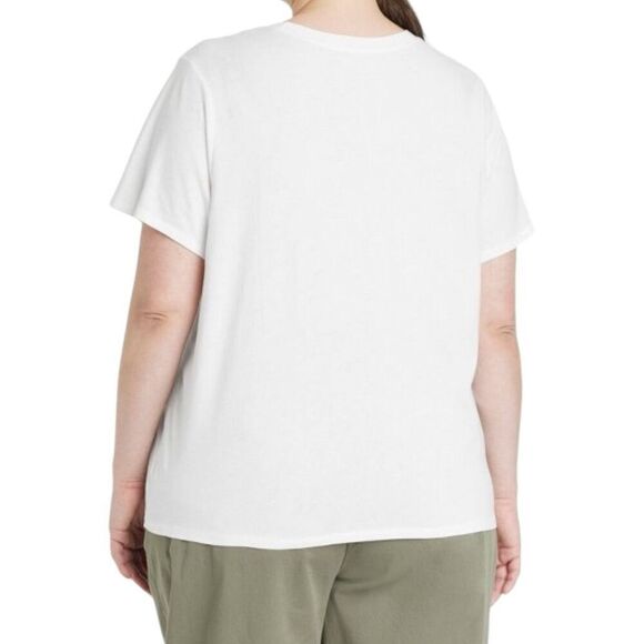 NEW A New Day Women's Short Sleeve White T-Shirt 4X - Picture 2 of 6